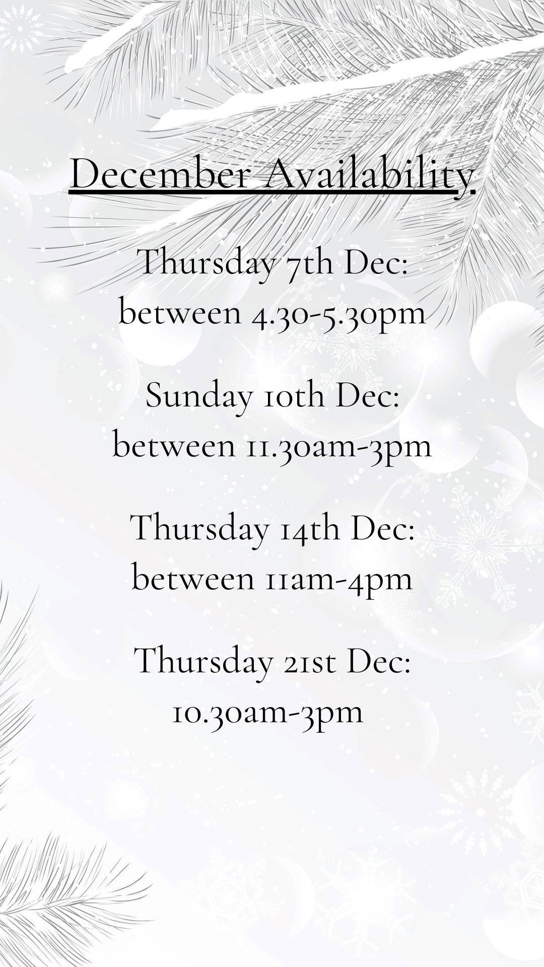 Dec 2024 Avail